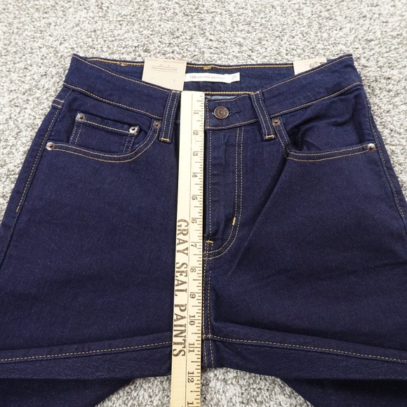 NEW Levis Jeans Womens 27 Blue Denim Pants 725 High Rise Boot Stretch Western - Picture 5 of 15